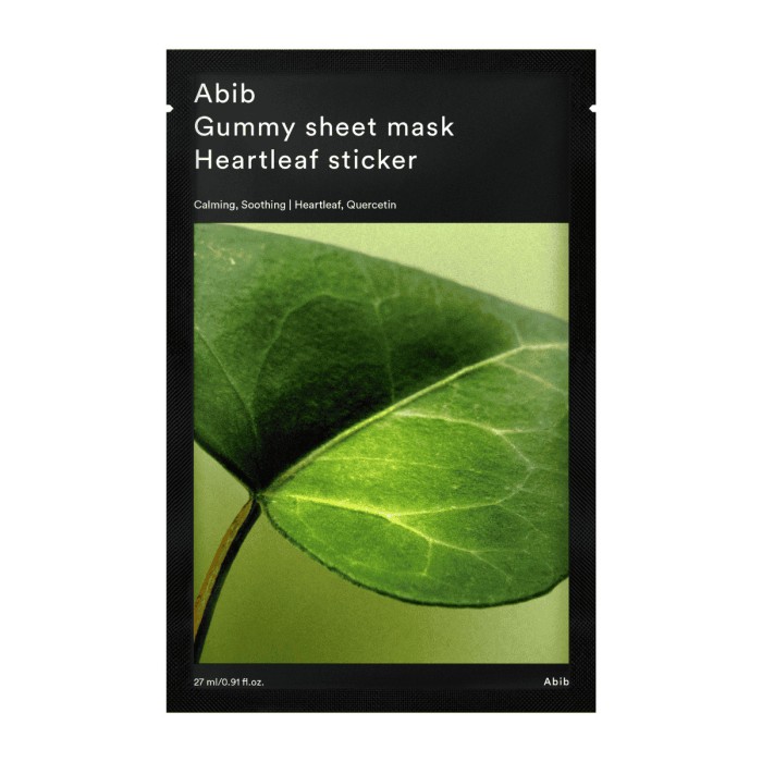 ABIB Gummy Sheet Mask Υφασμάτινη Μάσκα Προσώπου Heartleaf Sticker 27ml