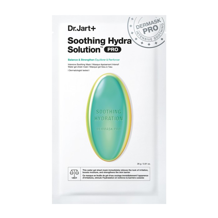 Dr.Jart+ Dermask Soothing Hydra Solution Pro Μάσκα Προσώπου Καταπράυνσης 26g