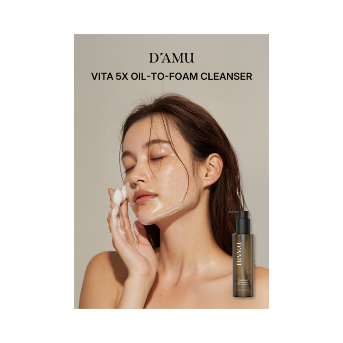 D’AMU VITA5X Biolacto Low pH Oil-to-Foam Cleanser, 150ml