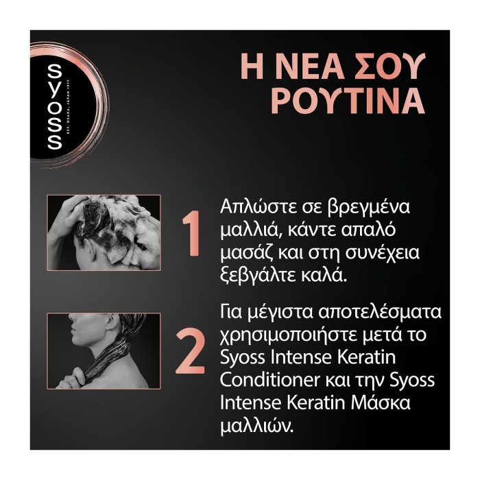 Syoss Σαμπουάν Εντατικής Περιποίησης - Intense Keratin 440ml