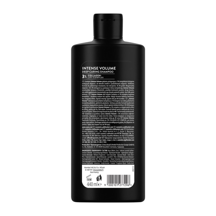 Syoss Shampoo - Intense Volume 440ml